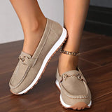 Breakj Bean Single Shoes Women's 2025 Autumn New Retro Large-Size Casual Shoes Retro Buffal