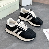 Breakj Korean Version Low Help Dad Shoes Female Spring 2025 New Breathable Student Sports Heighten Casual Shoes