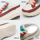 Breakj Korean Version Net Low Help Dad Shoes Female 2025 Summer New Breathable Student Sports Increase Leisure XW