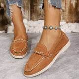 And Autumn 2025 Happy Shoes One Foot Lazy Shoes British Style Retro Breathable Bean Shoes Comfortable Flat Sole Single