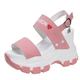Breakj Sandals Female Fairy Wind Summer 2023 New Net Red Cake Platform Inside The Open Toe High