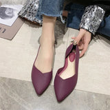 Shoes PVC Summer Jelly Shoes Women Sandals Pointed Toe Casual Flat Soft Bottom Female Slip on Shallow Ladies Single