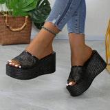 Breakj Bottom Slippers 2025 Summer New Pine Cake Thick Bottom Mesh Small Children Drag Large Size Leisure Cold