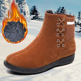 For Woman Female Shoes Women's Ankle Boots Non-Slip Retro Styles Women's Winter Boots Plus Size Botas