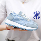 Breakj Korean Net Face Dad Shoes Female 2025 Summer New Breathable Female Student Sneakers Heighten Casual Shoes