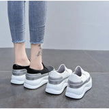 Women Slip on Loafers Ladies Sewing Platform Vulcanized Shoes Woman PU Leather Fashion Casual Footwear Female Comfort Shoe