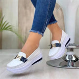 Casual Shoes 2022 Spring and Autumn New Thick Sole Comfortable Sports Shoes Wedge Heel Thick Sole Walking Casual