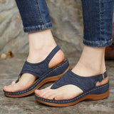 Women Platform Shoes Summer Open Toes Sandals For Women Retro Women's Sandals Leisure Shoes Ladies Slip-On Female