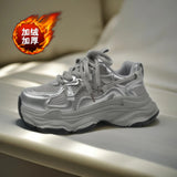 Breakj New Dad Shoes Female Sneakers Versatile Fashion Breathable Super Tall Small Four Seasons