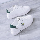 Sneakers Lace-up Women Vulcanized Shoes Casual Summer Platform Shoes Fashion Butterfly Embroidery Women Sports