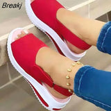 New Women Sandals Soft Stitching Ladies Sandals Comfortable Flat Sandals Women Open Toe Beach Shoes Woman