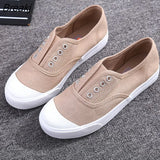 Shoes Summer New Fashion Women's Canvas Shoes Casual Flats Solid Color Classic Breathable Female Simple Shoes