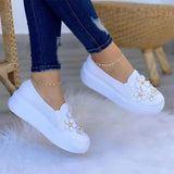 Size Women Sport Shoes Autumn Winter Flats Loafers Casual Running Zapatos Designer Platform Flower Walking Chaussures