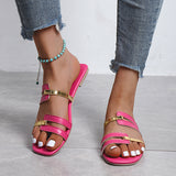 Breakj Ladies Flat-Bottomed Slippers With Casual Fashion Summer Beach Casual