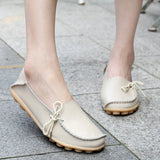 Shoes Casual PU Leather Flat Shoes For Women Round Toe Non Slip Nurse Chef Shoes Women Flats Fashion Chaussure