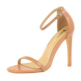 Breakj Fashion Ultra High Heel Patent Leather Open Toe With Sandals Summer Sexy Nightclub Women High