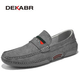Summer Men Casual Shoes Luxury Brand Genuine Leather Men Loafers Moccasins Breathable Slip on Italian Style Driving