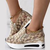 Casual Shoes Woman Summer 2023 white blue Mesh Vulcanized Shoes Rubber Sole Slip on Comfortable Female Shallow Sneakers