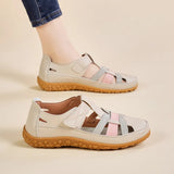 Breakj Size 35-44 Summer Handmade Retro Sandals Soft-Soled Mom Shoes Magic Stick Casual Women's Shoes Beach