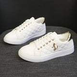 Breakj White Shoes Women Light Simple Fashion 2024 Spring And Autumn Low Help Flat Bottom Lady Trend