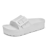 Platform Sandals Women flip flops Beach Home Slippers Flat Pink Red Black White Slides 2021 EVA Light Casual Shoes
