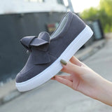 Breakj Lefu Shoes Women's Large Size 2025 Spring And Autumn Bows Shallow Mouth Single Shoes Thick Sole Casual Lazy Single