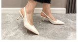 Breakj Temperament High Heel Thin Heel 2025 Spring And Summer New Black Bag Head Comfortable High Heel