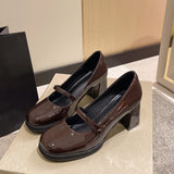 Breakj Small Leather Shoes Women 2025 New Autumn Retro British Style Lefford Shoes Jk Shoes Mary Jane Single