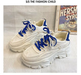 Breakj Dad Shoes Women's Small White Shoes 2025 Spring And Summer New Thick-Soled High-Fashion Women's Shoes Net Red Trend Casual