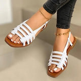 Breakj Sandals Women's Korean Version Of 2023 New Flat-Soled Single Shoes Spring And Summer Fashion Weaving Beach