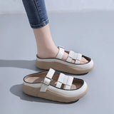 Breakj Slippers 2024 Summer Style Foreign Style Web Celebrity Casual Shoes Soft Sole Comfortable Slippers