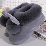 Slippers For Women Winter Warm Cotton Slippers Ladies Winter Velvet Home Floor Thick Bottom Cartoon House leisure