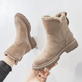 Breakj Boots Women's Winter 2025 New Tuffed Women's Shoes Warm Boots Thick Cotton Shoes Northeast Women's