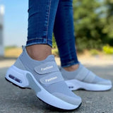 Women Fashion Vulcanized Sneakers Platform Solid Color Flats Ladies Shoes Casual Breathable Wedges Ladies Walking