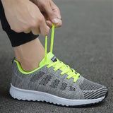 Casual Shoes Fashion Breathable Walking Mesh Flat Shoes Woman White Sneakers Women 2020 Tenis Feminino Female