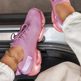 Women 2020 Platform Shoes Mesh Air Cushion Female White Shoes Women's Running Shoes Summer Autumn Sports