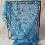 Female Wraps Women Lace Triangle Scarf Silk Flower Girls Tassel Casual Shawls and Scarves 18