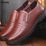 Sport Shoe Loafers Men Shoes Leather Non-slip Sneakers Male Dress Shoes Light Breathable Flats Summer Comfortable
