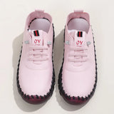 Breakj Single Shoes 2025 Autumn New Soft Back Hand Sewing Large-Size Casual Women's One-Legged Lazy