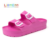 Platform Sandals Women flip flops Beach Home Slippers Flat Pink Red Black White Slides 2021 EVA Light Casual Shoes