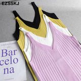 v-neck knit camis 2020 Summer Slim Women BAISC Tops female short female Sexy solid casual sleeveless t-shirt