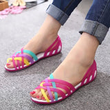 Shoes Women Sandals Clear Shoes transparent shoes Peep Toe Sandalia Feminina Beach Shoes Ladies Slides Sandalias