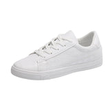 Help Shallow Small White Shoes 2024 Spring And Autumn New Korean Version Tie Sports Board Shoes Basic Flat Casual Women's