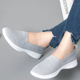 Summer Women Shoes Knitting Sock Women's Sneakers Slip On Shoes Lightweight Flat Women's sports shoes Plus Size