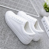 Breakj White Shoes Women's New Fashion Flat Plate Shoes Students Breathable Women's Shoes Net Red Single Shoes Casual White Shoes In The Spring And Autumn Of