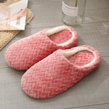 Women Home Slippers With Faux Fur Flats Heels Shoes Winter Warm Slippers Women Leopard Print Female Flip Flop