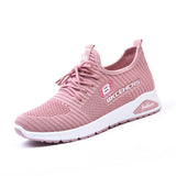 Sneakers Knitted Lace Up Summer Sneakers Women Sock Shoes Light Breathable Female Vulcanized Shoes Ladies Running