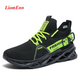 Sneakers Women's Flat Tennis Shoes White Green Yellow Running Sneakers Light Breathable Mesh basket femme Big Size