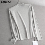 halfneck Sweater Pullover Women Autumn winter Casual long Sleeve basic plus size Sweater For women Female knit