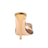 Large-Size Pointed Transparent PVC Banquet Ms. Party High-Heeled Muller